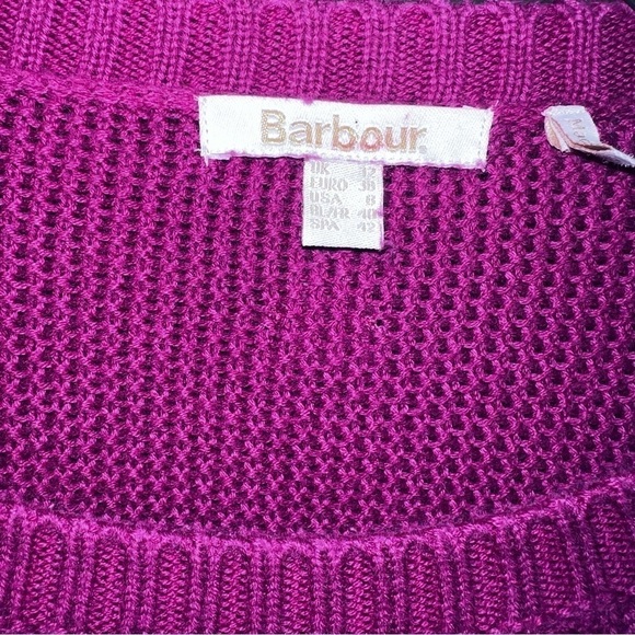 Barbour Deep Pink Rouge Stokehold Knit Sweater Size 8
Like New minimalist - Picture 11 of 11